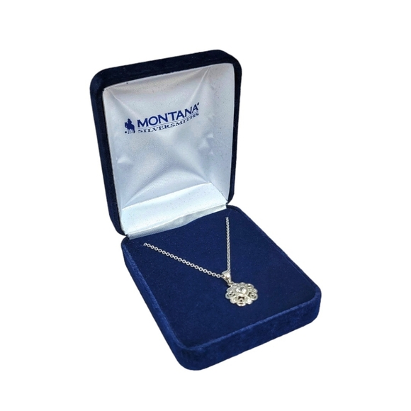 Montana Silversmiths Hidden Hearts Crystal Necklace - New! - Picture 2 of 6